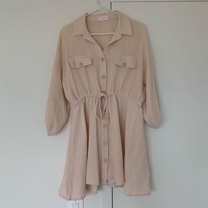 Pink Lily Short Dress; Size Medium